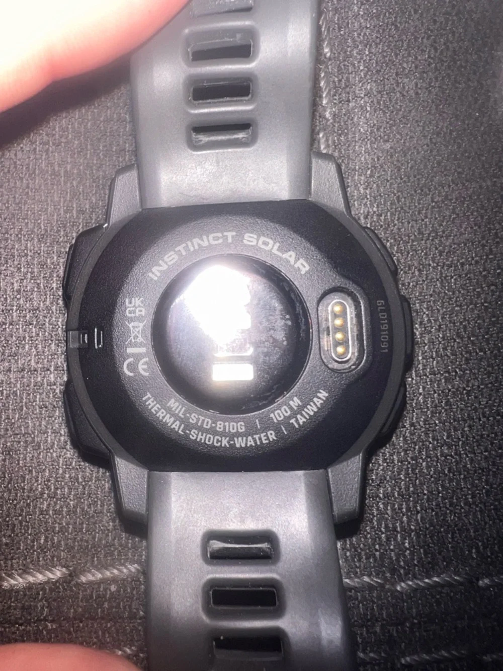 garmin Black GPS Sports Watch with Charging Cable